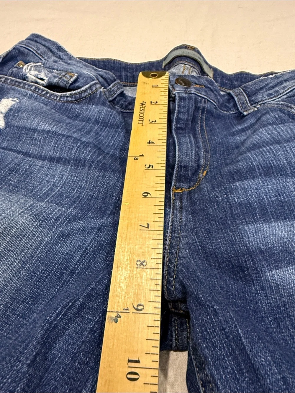 Joe's Jeans Collector’s Edition The Olivia Dark Blue Mid-Rise Cropped Flare